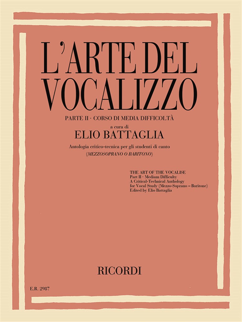 L'Arte Del Vocalizzo (Mezzosop- Baritono) Parte II